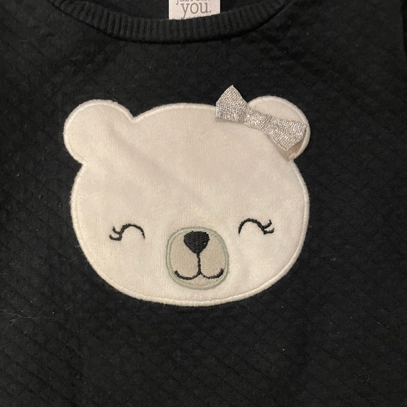 💠 **2 for $20** Carters white bear sweater size 6 months - Picture 3 of 8